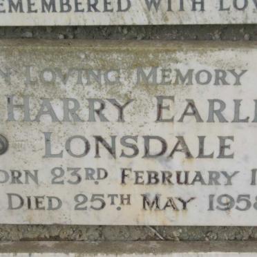 LONSDALE Harry Earle 1878-1958