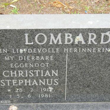 LOMBARD Christian Stephanus 1917-1981