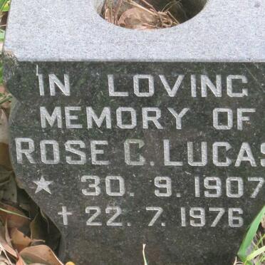 LUCAS Rose C. 1907-1976