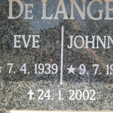 LANGE Johnny, de 1936-2002 &amp; Eve 1939-2002