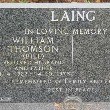 LAING William Thomson 1922-1978