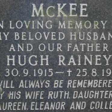 McKEE Hugh Rainey 1915-1981