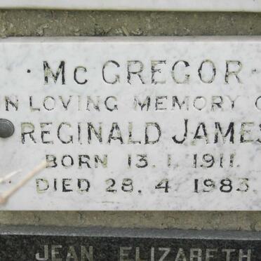 McGREGOR Reginald James 1911-1983