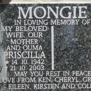MONGIE Priscilla 1942-2003