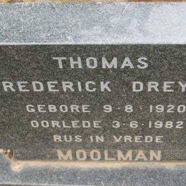 MOOLMAN Thomas Frederick Dreyer 1920-1982