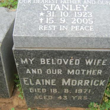 MORRICK Stanley 1923-2005 &amp; Elaine -1971
