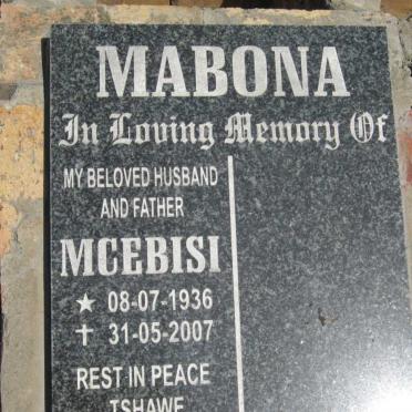 MABONA Mcebisi 1936-2007