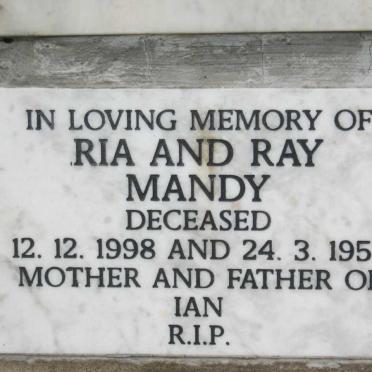 MANDY Ray -1957 &amp; Ria -1998