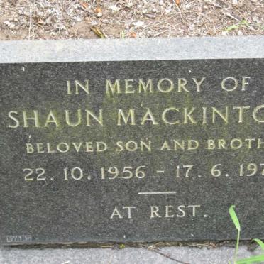MACKINTOSH Shaun 1956-1974