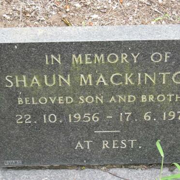 MACKINTOSH Shaun 1956-1974
