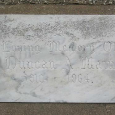 MAIN Duncan A. 1910-1964