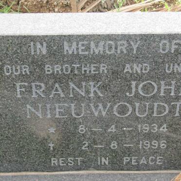 NIEUWOUDT Frank John 1934-1996