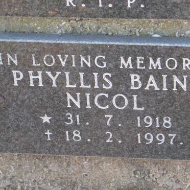 NICOL Phyllis Bain 1918-1997