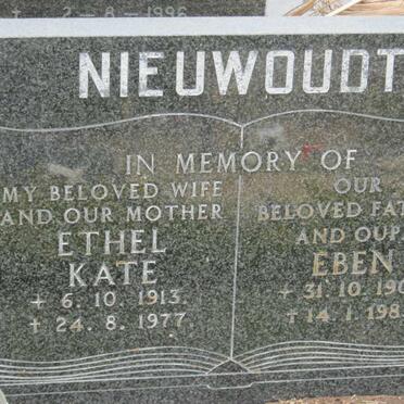 NIEUWOUDT Eben 1908-1983 &amp; Ethel Kate 1913-1977