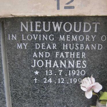 NIEUWOUDT Johannes 1920-199?