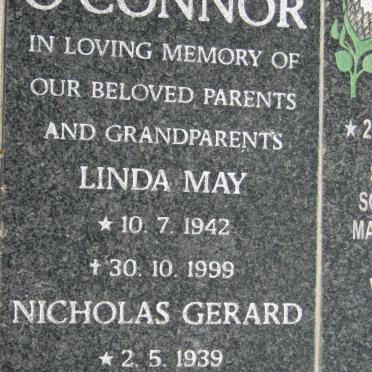 O'CONNOR Nicholas Gerard 1939-2008 &amp; Linda May 1942-1999