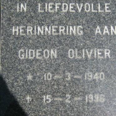 OLIVIER Gideon 1940-1996