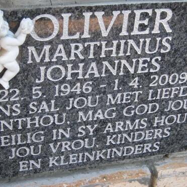 OLIVIER Marthinus Johannes 1946-2009 