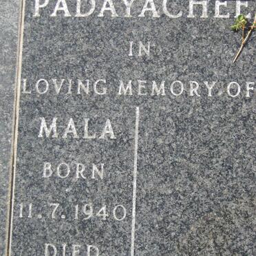 PADAYACHEE Mala 1940-1998
