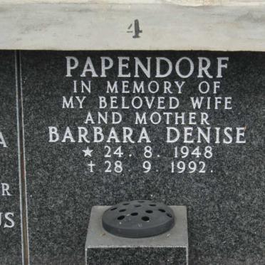 PAPENDORF Barbara Denise 1948-1992