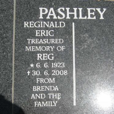 PASHLEY Reginald Eric 1923-2008