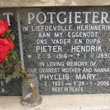 POTGIETER Pieter Hendrik 1916-1990 &amp; Phyllis Mary 1923-2006