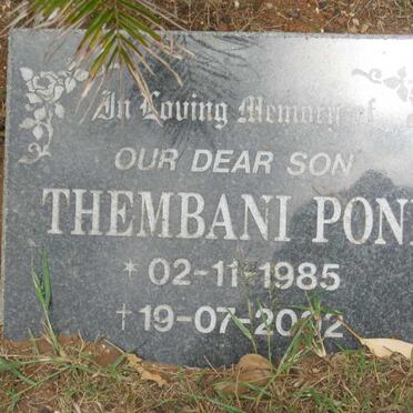 PONI Thembani 1985-2002