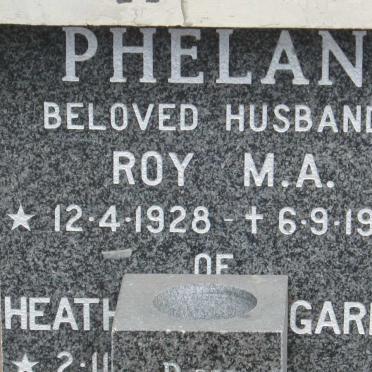 PHELAN Roy M.A. 1928-1992 &amp; Heather Margaret ?