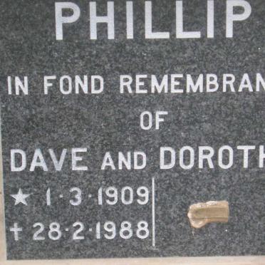 PHILLIP Dave 1909-1988 &amp; Dorothy