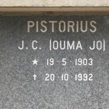 PISTORIUS J.C. 1903-1992