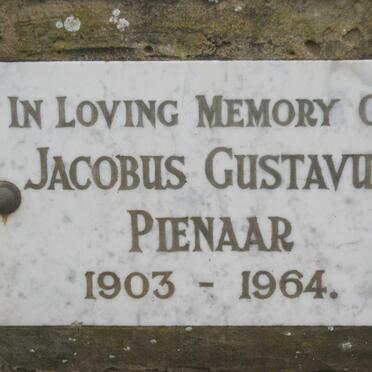PIENAAR Jacobus Gustasvus 1903-1964