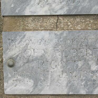 PIGOTT John Robert 1888-1964