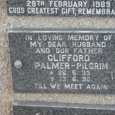 PILGRIM Clifford, Palmer 1933-1990