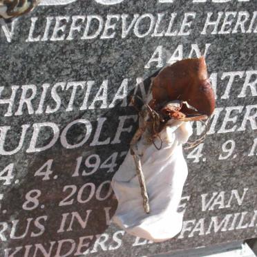 PISANI Christiaan Rudolph, du 1947-200? &amp;  Patricia Merle 1950-
