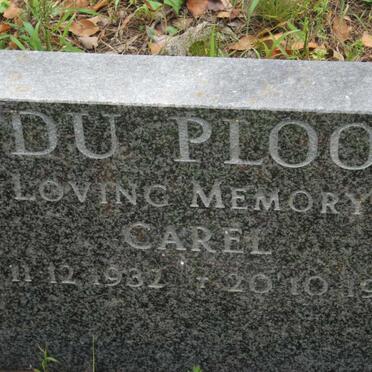 PLOOY Carel, du 1932-1982