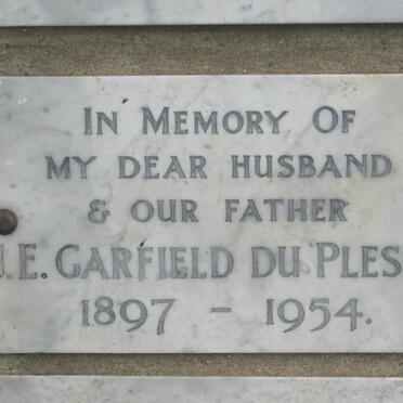 PLESSIS J.E. Garfield, du 1897-1954