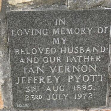 PYOTT Ian Vernon Jeffrey 1895-1972