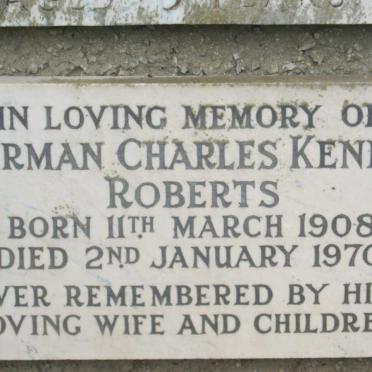 ROBERTS Herman Charles Kendle 1908-1970