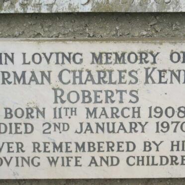 ROBERTS Herman Charles Kendle 1908-1970