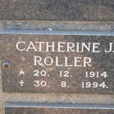 ROLLER Catherine J. 1914-1994