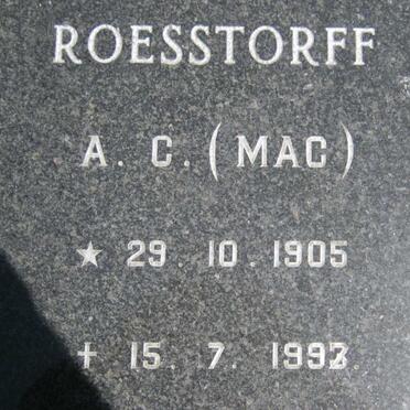 ROESSTORFF A.C. 1905-1992