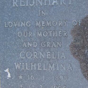 REIJNHART Cornelia Wilhelmina 1895-1995