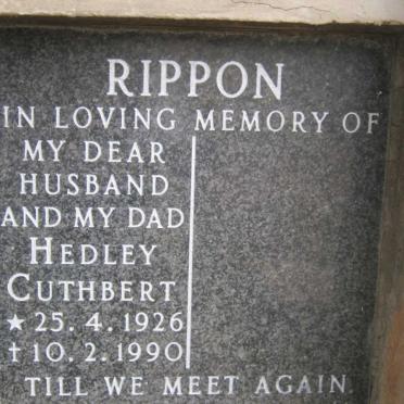 RIPPON Hedley Cuthbert 1926-1990