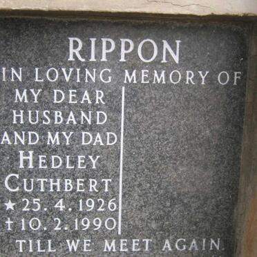 RIPPON Hedley Cuthbert 1926-1990