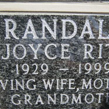 RANDALL Joyce Rita 1929-1999