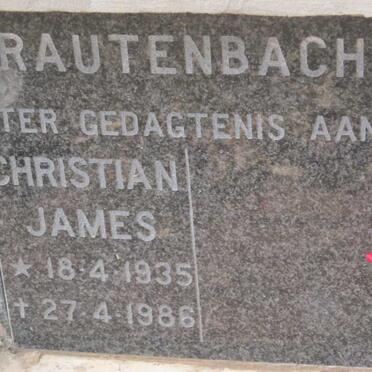 RAUTENBACH Christian James 1935-1986