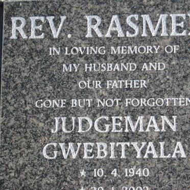 RASMENI Judgeman Gwebityala 1940-200?