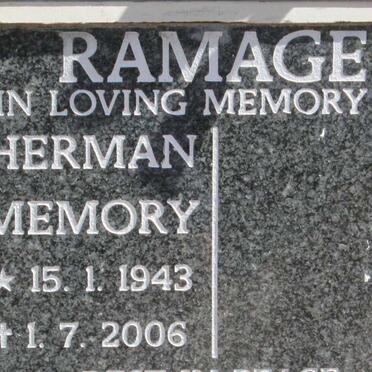RAMAGE Herman Memory 1943-2006