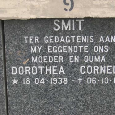 SMIT Dorothea Cornelia 1938-1991