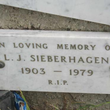 SIEBERHAGEN L.J. 1903-1979